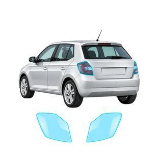 Купити Антигравійна захисна бронеплівка за лекалами для Skoda Fabia III 2014-2021 - задні ліхтарі стопи 108839 Модельні лекала захисних плівок для Skoda