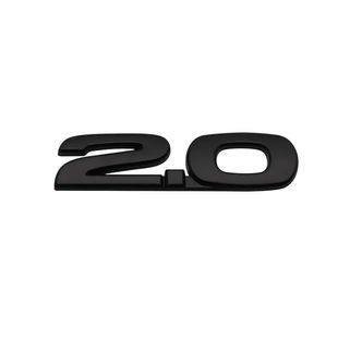 Купить Эмблема надпись 2.0 для Mazda черная 80х21 мм металл (на скотче) 95686 Эмблема надпись на иномарки