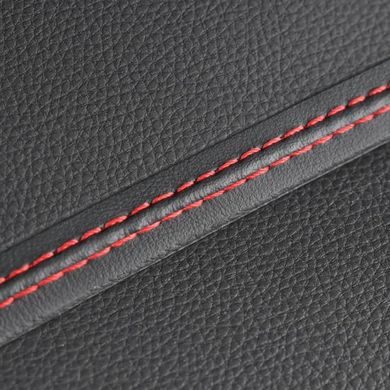 Купити Декоративна стрічка для панелі у вигляді шва Шкіряна Червона нитка 14 x 2 метри 63580 Молдинги Салона - кромки двері - диска