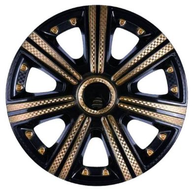 Купити Ковпаки для колес Star DTM R14 Супер Чорні Голд 4 шт 21725 14 (Star)
