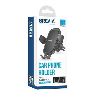 Buy Mobile phone holder Brevia AirClip GlossHold for air vent 4.7-6.8" width up to 100 mm (48900) 86261