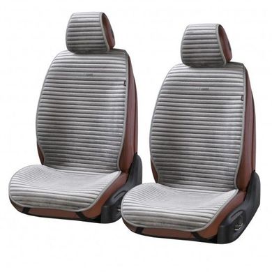 Купить Накидки для передних сидений Алькантара Napoli Серые 2 шт (700 213) 9853 Накидки для сидений Premium (Алькантара)