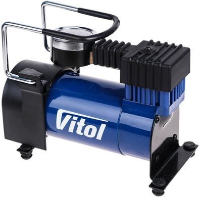 Купить Компрессор автомобильный Vitol 100psi 12Amp 35л R13-15 прикуриватель (K-20) 91310 ✅Электрические автомобильные компрессоры