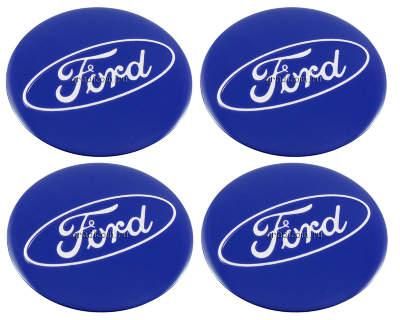 Купити Наклейки на ковпаки Ford (60мм) синя 4 шт 23072 Наклейки на ковпаки