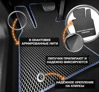 Купить Коврики в салон EVA для Hyundai Getz 2005-2008 с подпятником Бежевые 5 шт 68629 Коврики для Hyundai