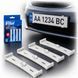 Buy License plate holder without frame, plastic cone, white, 4 pcs (VRNK1303) 102709 Number frame - Universal - American type - 1 photos from 8