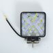 Купити Світлодіодна додаткова LED фара 48W (3W*16) 10-30V 105x105 35 mm Далеке світло Повторювач повороту (4064) 10062 Додаткові LЕD фари - 1 фото из 4