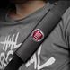 Buy Seat belt cover Modena Fiat S 350 mm Colored 3D Logo Eco-leather Black 1 pc 91519 Seat belt pads - 1 photos from 5