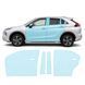 Buy Pre-cut paint protection film for Mitsubishi Eclipse Cross I facelift 2021-2024 - doors and windows pillars 107449 Model-specific paint protection film patterns for Mitsubishi
