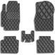 Buy Floor mats for Toyota Camry (ACV 30) 2001-2006 Eco-leather with heel pad Black 5 pcs (Rombus) 81650 Car mats for interior and trunk - 1 photos from 8