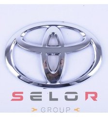 Купить Эмблема логотип для Toyota Corolla 2009-2013 140 x 95 мм пластиковая / 6 пуклей / Турция 31918 Эмблемы на иномарки