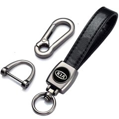 Купить Стильный кожаный Брелок Kia ремешком на Ключи C Карабином 4915 Брелки для автоключей