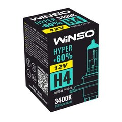 Купить Автолампа галогенная Winso Hyper + 60% / H4 / 60/55W / 12V / 1 шт (712420) 38457 Галогеновые лампы Китай