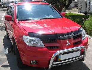 Купить Дефлектор капота мухобойка Mitsubishi Outlander 2001-2007 821 Дефлекторы капота Mitsubishi