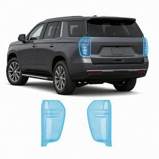 Купить Антигравийная защитная бронепленка по лекалам для Chevrolet Tahoe IV 2021- задние фонари стопы 103787 Модельные лекала защитных пленок для Chevrolet