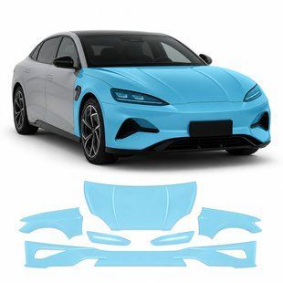 Buy Pre-cut paint protection film for BYD Seal I facelift 2025- front end 103196 Model-specific paint protection film patterns for BYD