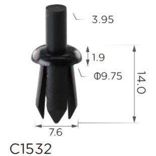 Buy Clip Fastening Push Expansion BMW (51467002606 11900) C1532 73181 Push-type lock