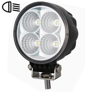 Купити LED фара Brevia EPISTAR Flood Ближнє світло 10-30V 12W (4x3W) 880Lm Алюмінієвий корпус IP68 (10601RFX1) 86326 Додаткові LЕD фари