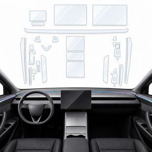 Купити Набір Плівок захисних для салону Tesla Model Y juniper 2025- TPU (Кансолі Дисплея Ручок) 110439 Модельні захисні плівки для салону авто