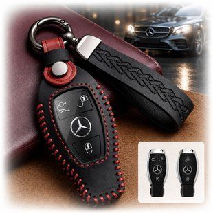 Купить Чехол для автоключей Mercedes-Benz с Брелоком Универсальный (2-3 кнопки №2) 66793 Чехлы для автоключей (Оригинал)