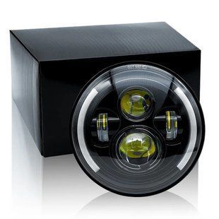 Купить Фара LED ВАЗ 2101 2121 ГАЗ КАМАЗ УАЗ иномарки 7" (d=178 мм) 60W (ближний+дальний+ходовые огни) 89567 Трендовый товар
