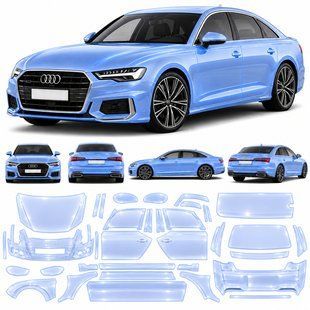 Buy Pre-cut paint protection film for Audi A6 C8 2018-2022 - full body 101511 Model-specific paint protection film patterns for Audi