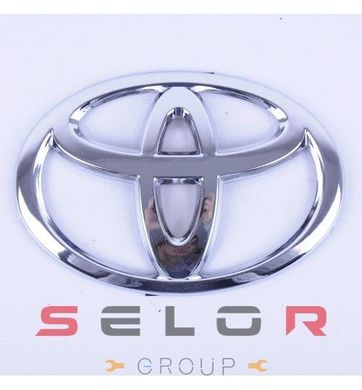 Купить Эмблема логотип для Toyota Corolla 2009-2013 140 x 95 мм пластиковая / 6 пуклей / Турция 31918 Эмблемы на иномарки