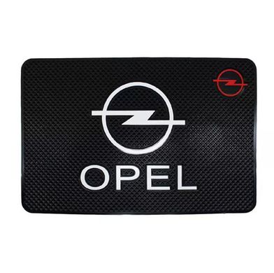 Купити Антиковзний килимок торпеди з логотипом Opel 40651 Антиковзні килимки на торпеду