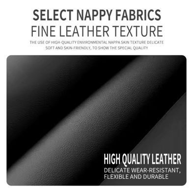 Buy Seat belt cover Modena Peugeot S 350 mm Colored 3D Logo Eco-leather Black 1 pc 91534 Seat belt pads