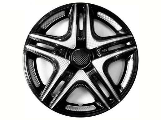 Купити Ковпаки для колес Star Дакар R16 Супер Чорні Карбон Дуті 2 шт 21877 16 (Star)
