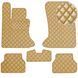 Buy Eco-leather floor mats for BMW 5 (E60/E61) 2003-2010 Beige 5 pcs (Rombus) 68644 Floor mats for Bmw