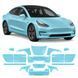 Buy Pre-cut paint protection film for Tesla Model 3 I 2017-2023 - full body 109305 Model-specific paint protection film patterns for Tesla