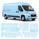 Buy Pre-cut paint protection film for Fiat Ducato III 2006- full body 104193 Model-specific paint protection film patterns for Fiat