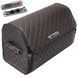 Buy Organizer travel bag in the trunk of Audi Premium (Base Plastic) Eco-leather Black-Red thread 62600 Travel bag organizer - 1 photos from 7
