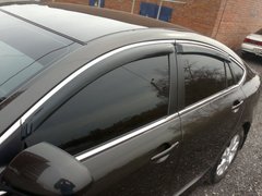 Купити Дефлектори вікон вітровики для Mazda 6 2012- Combi З Молдингом Хром 36161 Дефлектори вікон Mazda