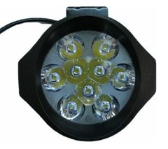 Купити Додаткова LED фара Лідер 27W (3W*9) 10-30V Ø 90x75x40 mm Дальній (166-27W) 1 шт (3294) 8720 Додаткові LЕD фари