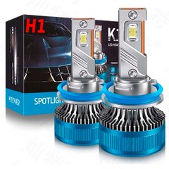 Купити LED лампи автомобільні K10 H1 70W (11600lm 6000K EMC-Драйвер IP68 DC9-24V) 63442 LED Лампи K10