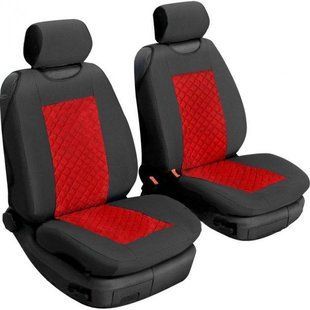 Buy Car Front Seat Covers Altara Black - Red 23537 Seat shirts closed