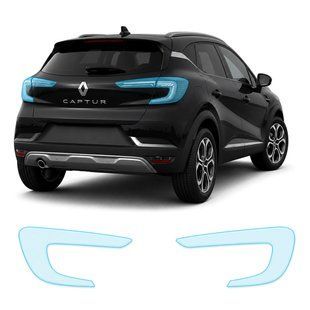 Купить Антигравийная защитная бронепленка по лекалам для Renault Captur II 2019- задние фонари стопы 108443 Модельные лекала защитных пленок для Renault