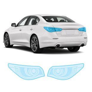 Купити Антигравійна захисна бронеплівка за лекалами для Infiniti Q50 V37 2013-2017 - задні ліхтарі стопи 105191 Модельні лекала захисних плівок для Infiniti