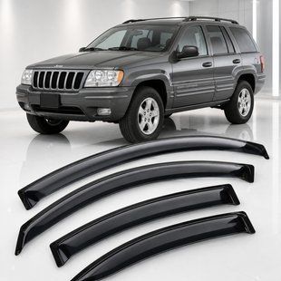 Buy Window deflectors for Jeep Grand Cherokee II (WJ) 1999-2004 3M Tape (AMJ10499) Acrylic 4 pcs 110579 Window deflectors for Jeep
