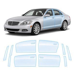 Купити Антигравійна захисна бронеплівка за лекалами для Mercedes-Benz S-Class W221 facelift 2009-2013 - зони дверей і стійки вікон 107185 Модельні лекала захисних плівок для Mercedes-Benz