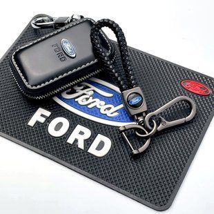 Buy Car Kit #88 for Mercedes / Dashboard Mat / Braided Carabiner Keychain and Car Key Case with Logo 39209 Gift sets for motorists
