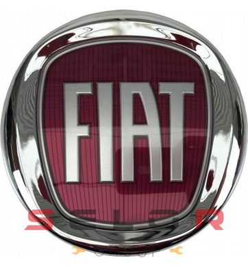 Купити Емблема Fiat Doblo / Albea / Punto / Linea / Palio пластик скотч D95 Червона 22155 Емблеми на іномарки