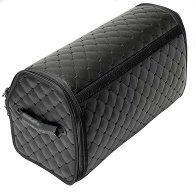 Купить Органайзер саквояж в багажник Premium (Основа Пластик) Эко-кожа Черный 62586 Саквояж органайзер