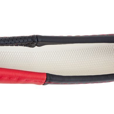 Купить Чехол руля M 37-39 см 1 шов Кожа Черно-Красный (VLOD-L2607 BK/RD M) 94950 Чехлы Руля Кожаные