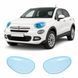 Купить Антигравийная защитная бронепленка по лекалам для Fiat 500X I 2015-2018 - оптика (фары и ПТФ) 104148 Модельные лекала защитных пленок для Fiat