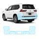 Buy Pre-cut paint protection film for Lexus LX J200 facelift 2 2016-2021 - rear bumper 106251 Model-specific paint protection film patterns for Lexus