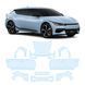 Buy Pre-cut paint protection film for Kia EV6 - 2021-2024 - full body 105573 Model-specific paint protection film patterns for Kia