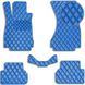 Buy Eco-leather floor mats for Audi A4 (B9) 2015- Blue 5 pcs (Rombus) 74656 Floor mats for Audi